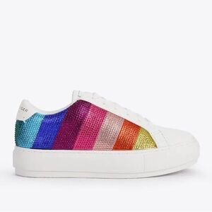 Kurt Geiger Women's Rainbow Glitter Sneakers